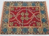 Mukunni red version,  lana annodata a mano su ordito di cotone,  cm.150x200,  2000